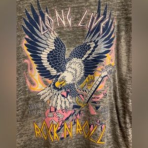 (Sold)Ladies Long Live Rock N Roll Tee Large